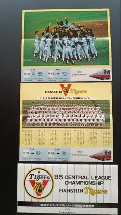 阪神タイガース 1985年優勝記念乗車券セットのサムネイル