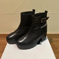 ZIDDY ショートブーツ　M 23cm ジディー　黒　ブラック　ブーツのサムネイル