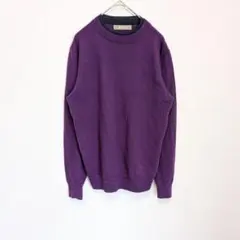 nano universe　ニット　セーター　 ウール混　バイカラー　S　メンズ