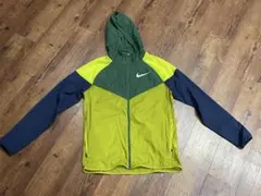 Nike フード付きジャケット M グリーン/イエロー/ネイビー