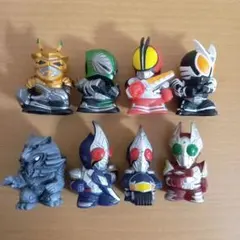 仮面ライダー龍騎 555　剣　ソフビ　指人形 8体　セット