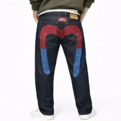 EVISU HERITAGE 大カモメ デニム 40インチ オーバーサイズ