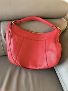 Cole Haan レザーショルダーバッグ 赤