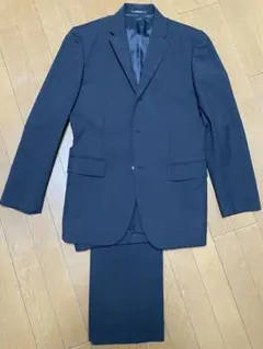 ［美品］COMME CA ISM ストライプ ビジネススーツ S