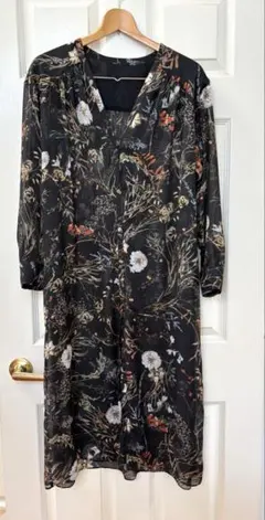 美品　ドロワットロートレアモン ワンピース　シアー シフォン　2way 花柄