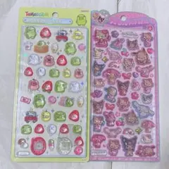 うるちゅるポップシール 日焼けキティ くちぱっち ボンボンドロップシール