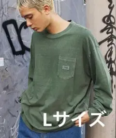 retock'sヴィンテージライクピグメント加工 ビッグシルエット長袖Tシャツのサムネイル