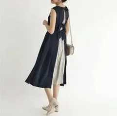 【タグ付き▼未使用】FENNELパーティードレス　バックリボン　ワンピース