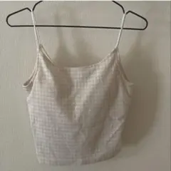 グレイル　ギンガムチェック キャミソール ベージュ系