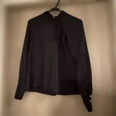 ち*る様 ZARA 黒 ブラウス Sサイズ(USサイズ)