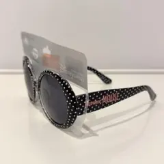香港ディズニー ミニーマウス サングラス 黒・白 水玉模様