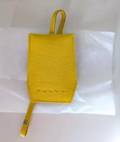 VOLVO イエロー レザー キーケース