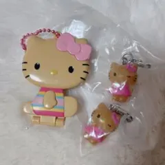 ハローキティ めじるしアクセサリー チャーム　ミラーコレクション 日焼け