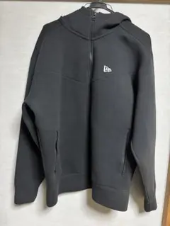 NEW ERA ブラック フルジップ パーカー