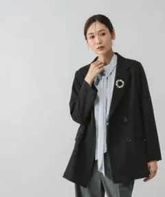 GLOBALWORK　ウツクシルエットダブルジャケットのサムネイル