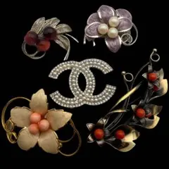 まとめ5点セットヴィンテージブローチ