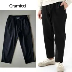 美品【Gramicci】ルーズテーパードパンツ M ブラック 黒
