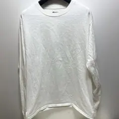 本日終了⭐️Champion ❤️長袖Tシャツ M ホワイト　ユニセックス