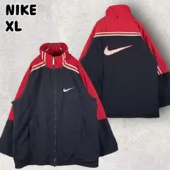 90s銀タグ NIKE ナイキ ジップアップ ナイロンジャケット Lダブルジップ