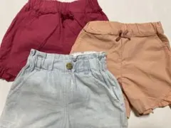 プティマイン　アプレレクール　ショートパンツ　100 3枚セット