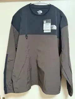 韓国限定　ノースフェイス　アルバニー　EXクルーネック　ロンT ブラウン M