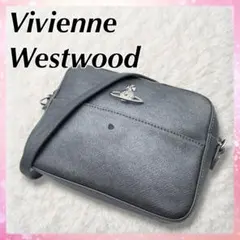 Vivienne Westwood ショルダー カメラバッグ グレー オーブ