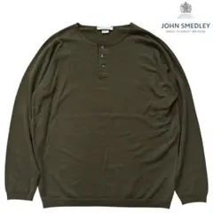 美品！英国製【ジョンスメドレー】WELLER ハイゲージ　ヘンリーネックセーター