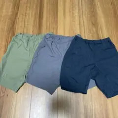 ハーフパンツ 3色セット　乾きやすいパンツ