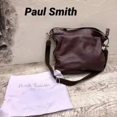 y2k PAUL SMITH ワンショルダーバッグ ハンド 総柄 レザー 肩掛け 
