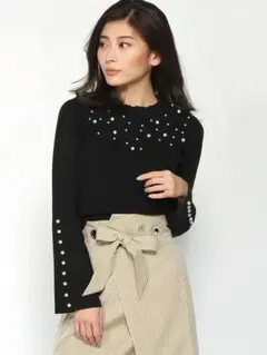 【最終価格】 rienda パールニット