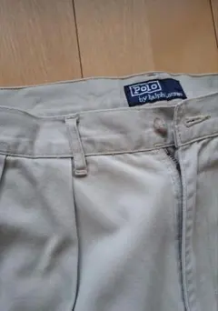 【90s】ポロチノ ベージュRalph Lauren 33/34