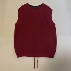 CONFIRM ニットベスト ボルドー Mサイズ