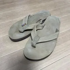 未使用タグ付き レインボーサンダル ブラウン メンズM 25.5-26.5 RAINBOW SANDALS（レインボーサンダル） サンダル 別注 Double Layer