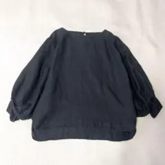 アーバンリサーチドアーズ　ホイップスリーブプルオーバー ブラウス　リネン　ワイド