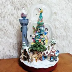 ディズニー スノードーム オルゴール ミッキー ピーターパン 白雪姫　クリスマス