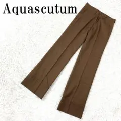 Aquascutum カジュアルパンツ ブラウンラメ 0 B2109