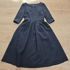 ☆Rouge vif Lacle☆ネイビーフレアスカートワンピース美ライン美品☆のサムネイル