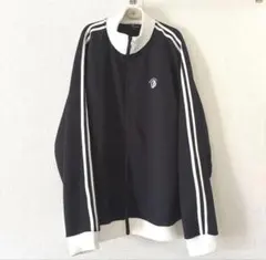 【希少サイズ】ZIP FIVE トラックジャケット 2本ライン 黒×白 Lサイズのサムネイル