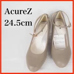 P0727*AcureZ*新品*2WAYパンプス*24.5cm*ベージュのサムネイル