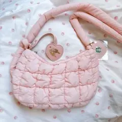 スターバックス ピンク キルティング ショルダーバッグ