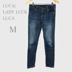ルカレディラックルカ　スキニーデニムパンツ　ジーンズ　ストレッチ　ブルー　Mのサムネイル