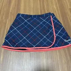 Paradiso チェック柄スカート ネイビー/レッド