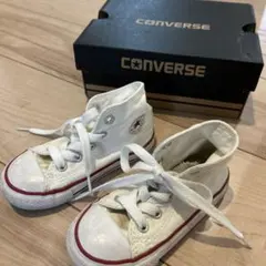 CONVERSE ハイカットシューズ ホワイト　キッズ　14センチ
