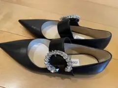 JIMMY CHOO ジミーチュウ パンプス ブラック ビジュー付き