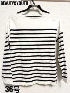 BEAUTY&YOUTH ストライプ長袖Tシャツ 36号