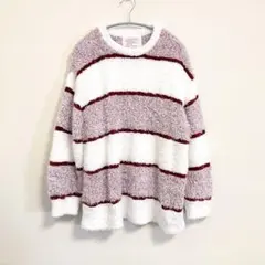 ジェラートピケ 【PARIYA】ケーキ ボーダー プルオーバー ルームウエア