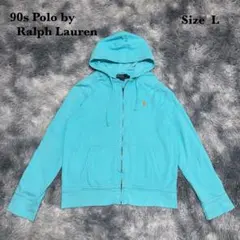 90s Polo by Ralph Lauren ジップアップ パーカー L