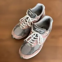 New Balance 991 スニーカー ピンク/グレー