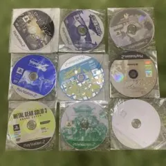 PS2ソフト９本セット　メタルギアソリッド3、北斗の拳、鉄拳4、プロ野球スピリッ