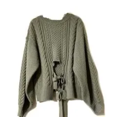 mimi toujours 編み上げニット